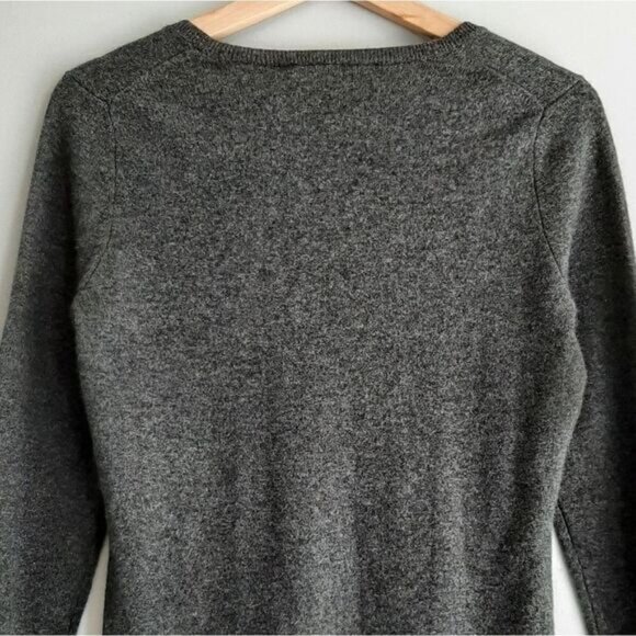InCASHMERE 100% Cashmere Scoop Neck Sweater Grey Sz M - Picture 7 of 10